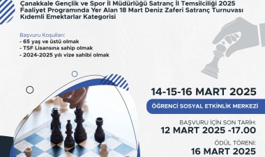 Satranç Turnuvası (14-15-16 MART 2025)