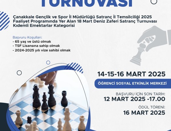 Satranç Turnuvası (14-15-16 MART 2025)